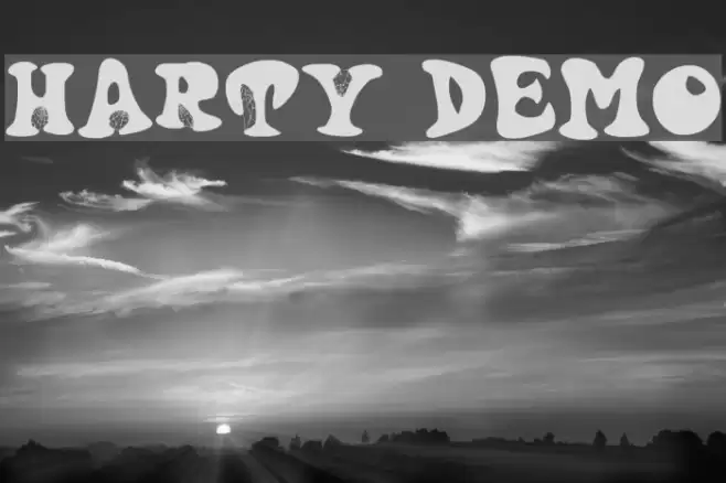 Harty Demo Font examples