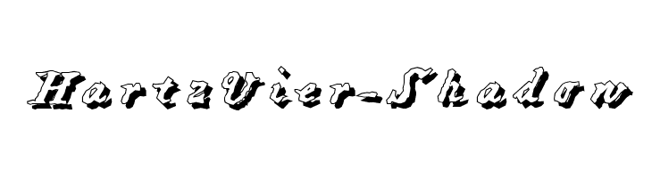 HartzVier-Shadow Font