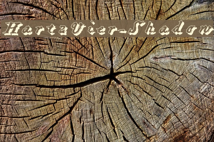 HartzVier-Shadow Font examples