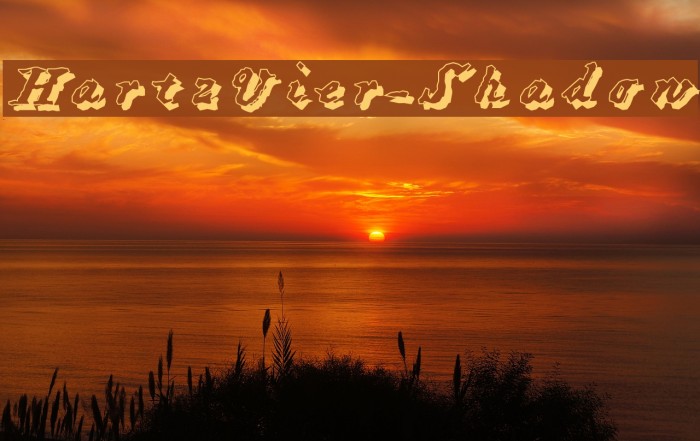 HartzVier-Shadow Font examples
