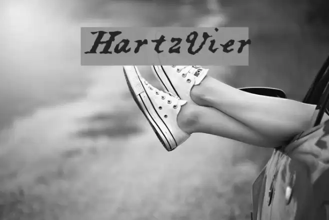 HartzVier Font examples