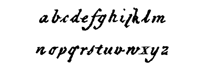 HartzVier Font LOWERCASE