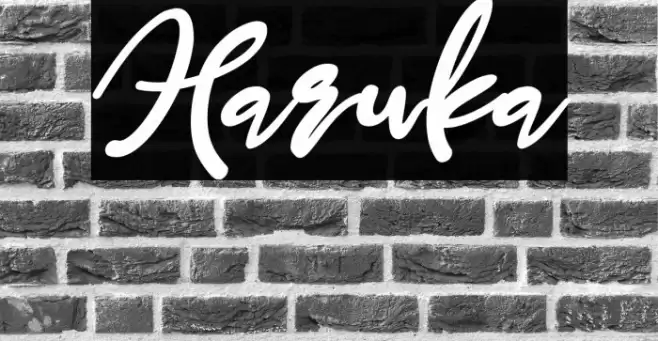 Haruka Font examples