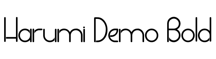 Harumi Demo Bold  Fuentes Gratis Descargar