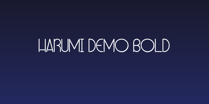 Harumi Demo Bold Social Header