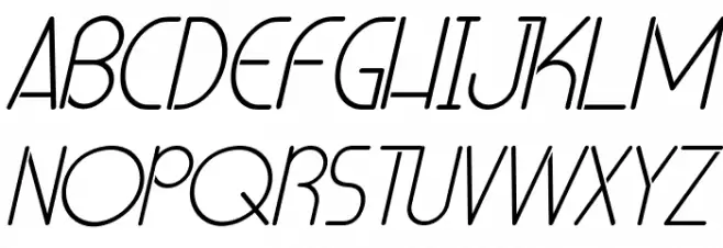 Harumi Demo Italic Font UPPERCASE