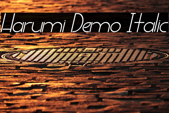 Harumi Demo Italic Example 1
