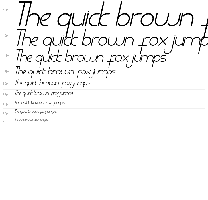 Harumi Demo Italic Waterfall