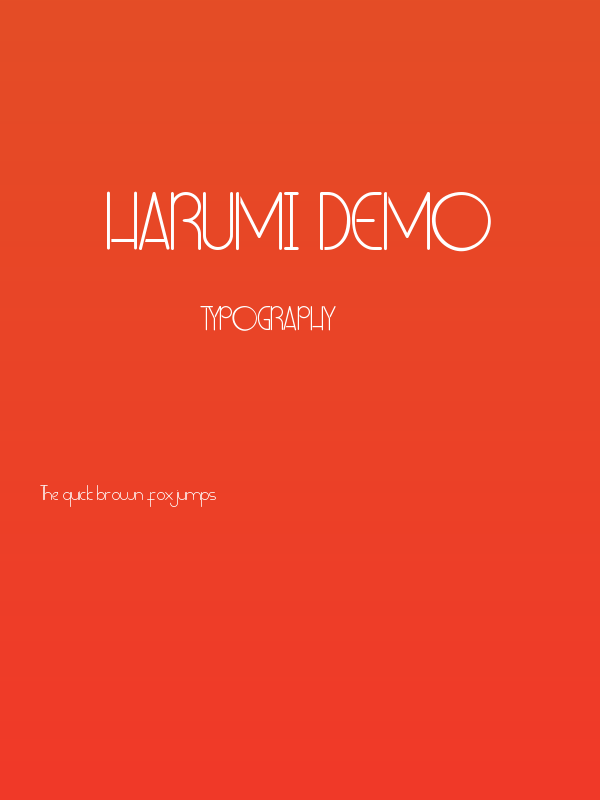 Harumi Demo Poster
