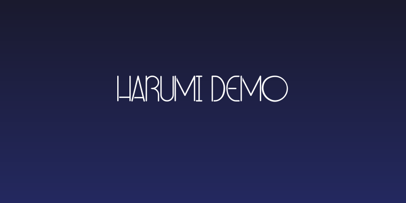 Harumi Demo Social Header