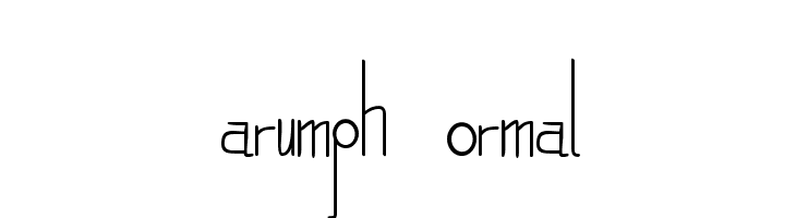 Harumph Normal  Free Fonts Download