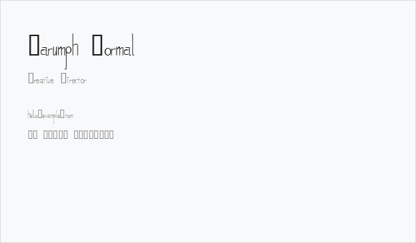 Harumph Normal Business Card