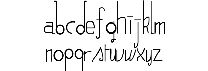 Harumph Normal Font LOWERCASE