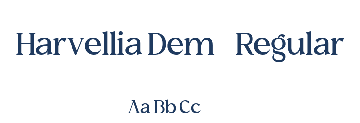 Harvellia Demo Regular Font Preview