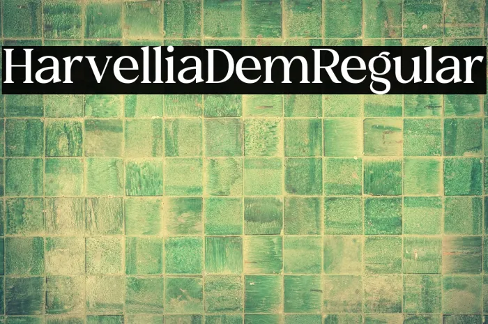 Harvellia Demo Regular Example 3