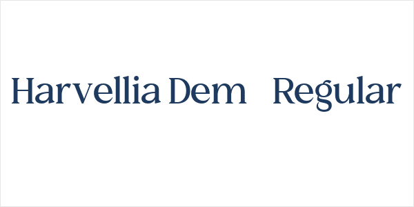 Harvellia Demo Regular Logo