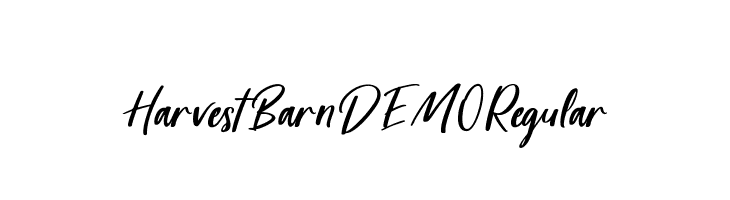 Harvest Barn DEMO Regular  font caratteri gratis