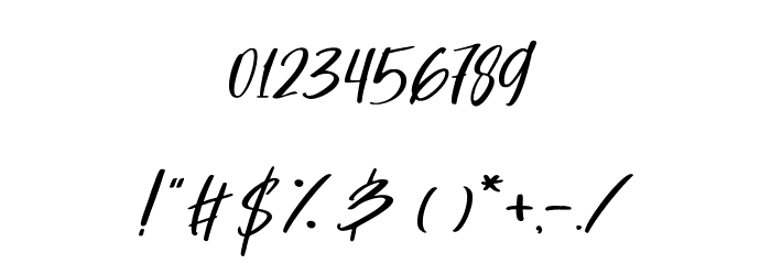 Harvest Barn DEMO Regular Font OTHER CHARS
