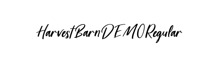 Harvest Barn DEMO Regular  Free Fonts Download