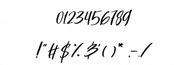 Harvest Barn DEMO Regular Font OTHER CHARS