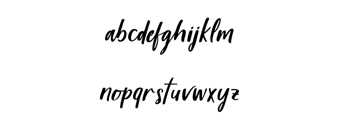 Harvest Barn DEMO Regular Font LOWERCASE