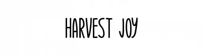 Harvest Joy Font