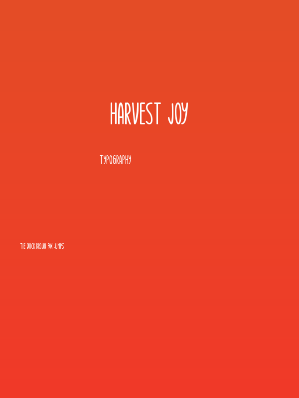 Harvest Joy Poster