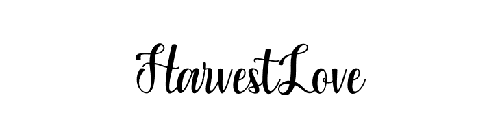 Harvest Love  les polices de caractères gratuit tlcharger