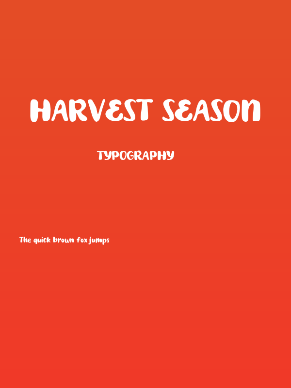 Harvest Season Poster