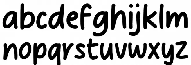 Harvest Yard Caratteri MINUSCOLO