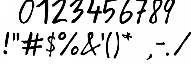 Harvey Font OTHER CHARS