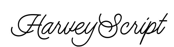 HarveyScript  Free Fonts Download