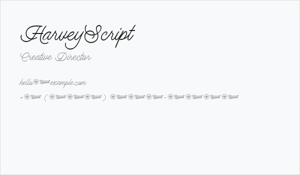 HarveyScript Business Card