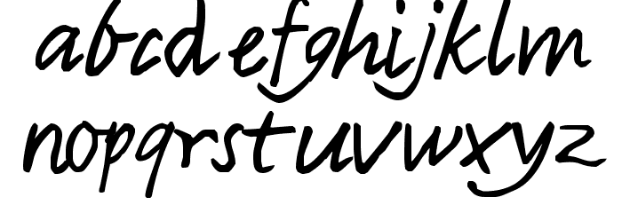 Harvey Font LOWERCASE