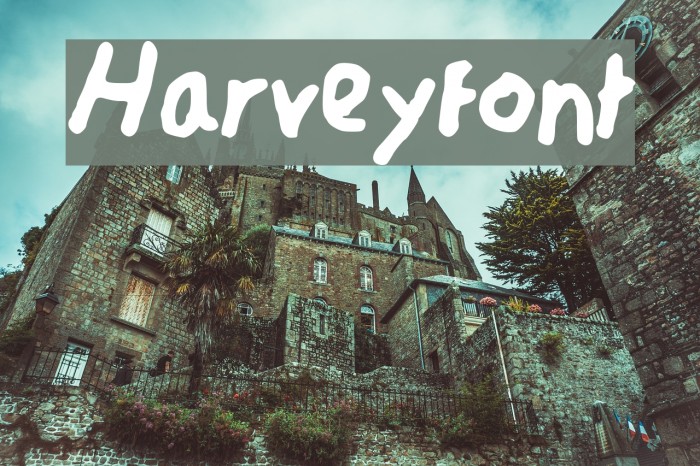 Harveyfont Font examples