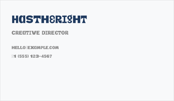 HasThERight Business Card