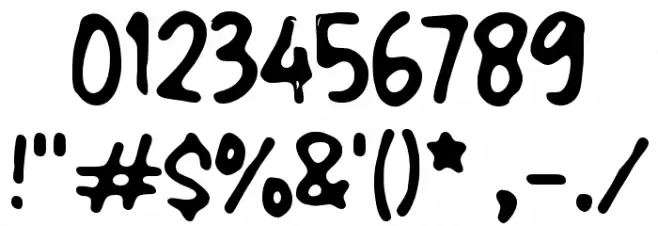 Hasbulla Font OTHER CHARS