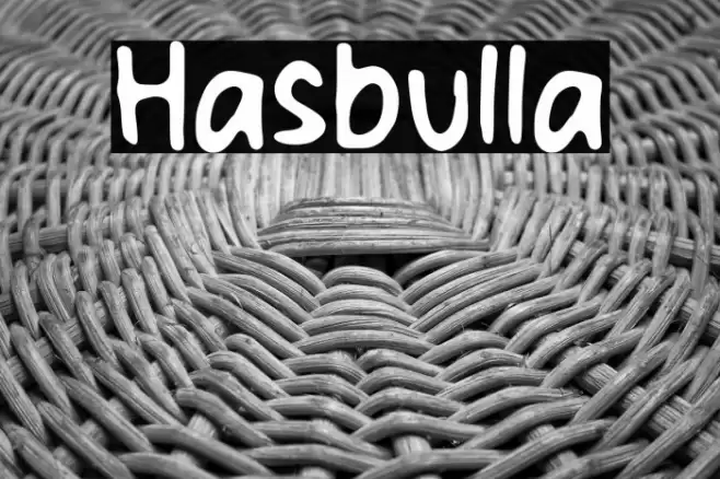 Hasbulla Font examples
