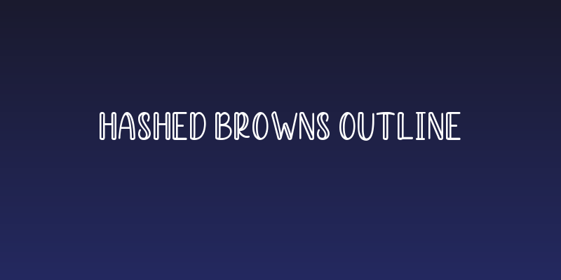 Hashed Browns Outline Social Header