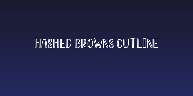 Hashed Browns Outline Social Header