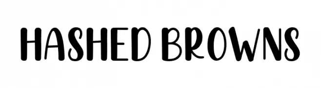 Hashed Browns  Frei Schriftart Herunterladen