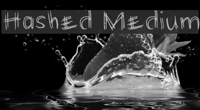 Hashed Medium Font examples