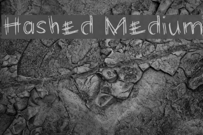 Hashed Medium Font examples