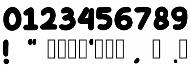 Hashi Regular フォント その他の文字