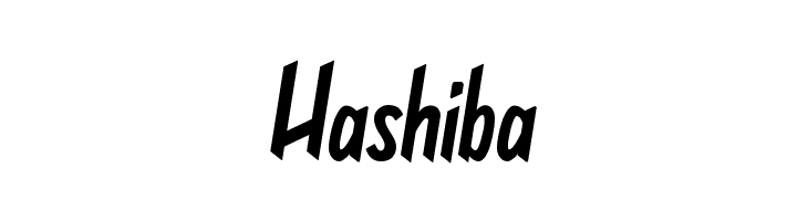 Hashiba  font caratteri gratis