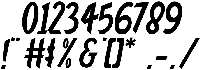 Hashiba Font OTHER CHARS