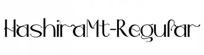 HashiraMt-Regular  Descarca Fonturi Gratis