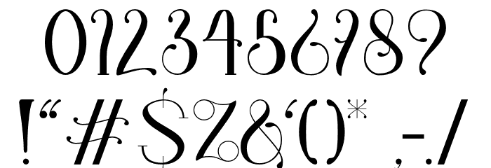 HashiraMt-Regular Font OTHER CHARS