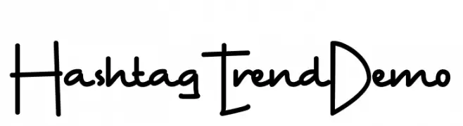 Hashtag Trend Demo  Fuentes Gratis Descargar