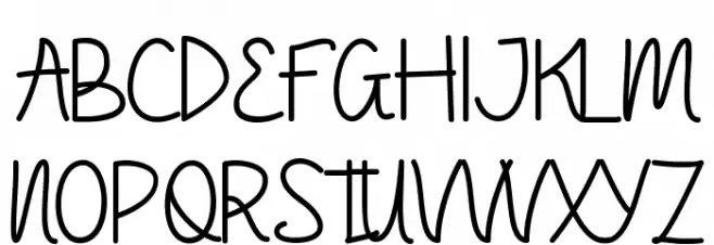 Hashtag Trend Demo Schriftart Groß